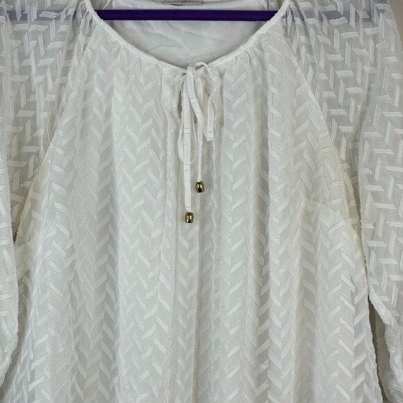 Roz & Ali Top Womens XLarge Beachy Coastal Swing Pullover Vacation Travel Tunic - Picture 6 of 15